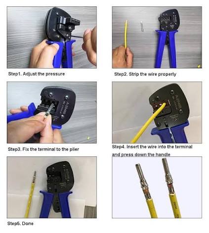 Procut A-2546B Solar MC4 Crimping Tool | Professional Ratchet Crimper for 2.5–6mm² PV Connectors