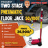 Progrip Two-Stage Pneumatic Floor Jack - 50/100 Ton Heavy Duty Industrial Jack