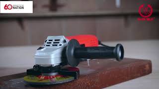 Ralli Wolf 60145 125mm electric angle grinder with 1400W power input for metal grinding and workshop applications.