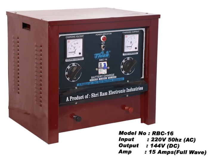 Tiger Battery Charger 144v 15amps Full Wave RBC-16 | 100% Copper Winded Tranformer