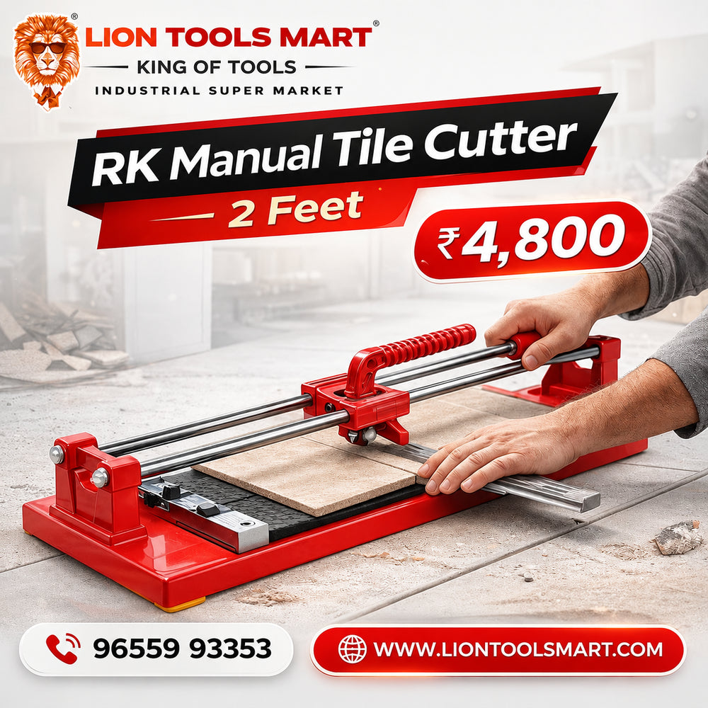 RK Manual Tile Cutter 2 Feet (600mm) | Heavy Duty Ceramic & Porcelain Tile Cutting Machine