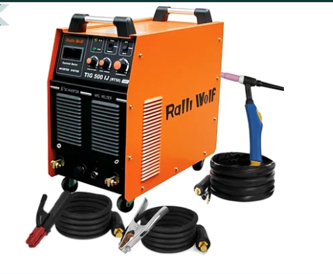 Ralli Wolf RT50 TIG 500IJ 500A heavy-duty DC inverter welding machine with MMA function, high-frequency ignition and 415V three-phase power supply