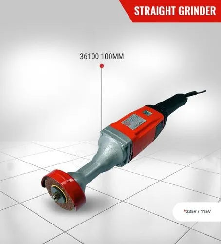 Ralli Wolf 36100 100mm Heavy-Duty Straight Grinder 1000W with 5800 RPM Speed for Metal Grinding, Polishing, Buffing and Derusting