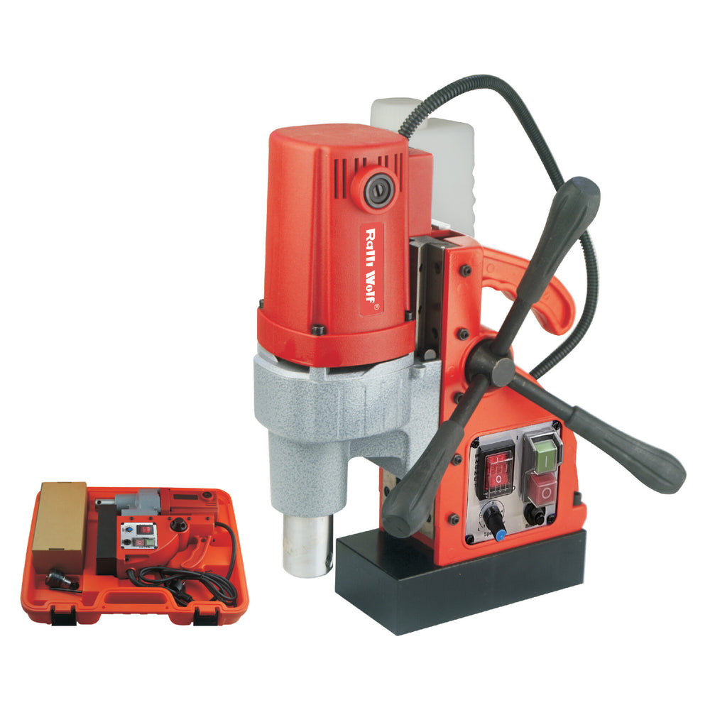 Ralli Wolf MEGA 42 Professional Magnetic Core Drilling Machine 1400W, 42mm Core Drilling Capacity, 100–700 RPM Variable Speed and 12000N Magnetic Adhesion