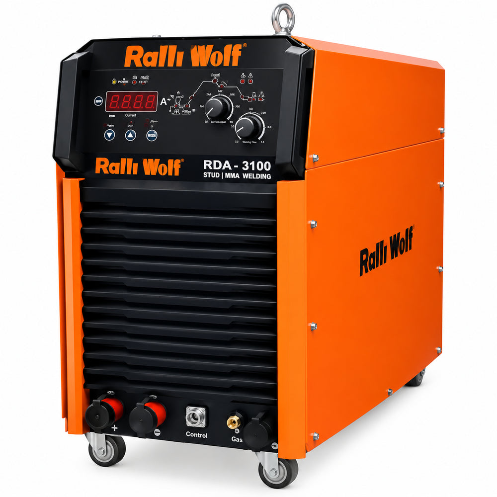 Ralli Wolf RDA-3100 IGBT Inverter Stud Welding Machine, 400V Input and 3150A Output for Industrial Stud Welding, Structural Steel Fabrication, Metal Manufacturing and Construction Applications