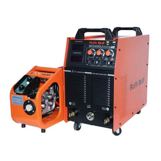 Ralli Wolf RM40N MIG 400IJ 400A heavy-duty inverter welding machine with separate 4-roll wire feeder and MMA facility