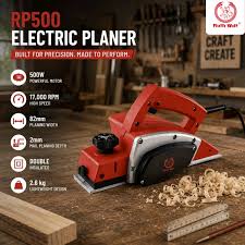 Ralli Wolf RP500 500W Electric Wood Planer with 82mm Planing Width and 2mm Cutting Depth