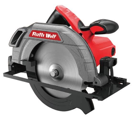 Ralli Wolf RS180 New 185mm Electric Circular Saw 1400W, 5600 RPM, Double Safety Switch, Overheat Protection and Blade Guard for Wood Cutting