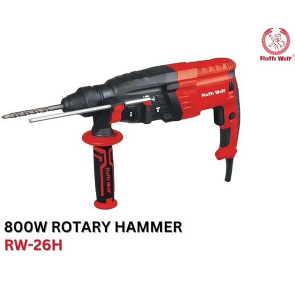 Ralli Wolf RW-26H 26mm Professional Rotary Hammer Drill | 800W SDS Plus Hammer Drill
