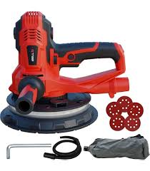 Ralli Wolf RWS180 180mm Professional Drywall Sander – 850W Motor, Variable Speed 900–2100 RPM, Double Insulated Design for Wall and Ceiling Sanding