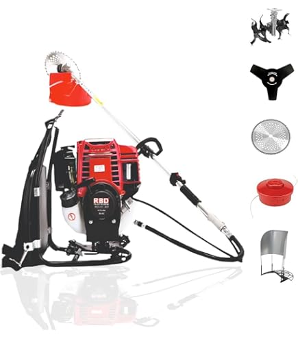 Ralli Wolf RBC-4S (BP) 4-Stroke Backpack Brush Cutter with 35.8cc Petrol Engine and 0.85kW Power Output