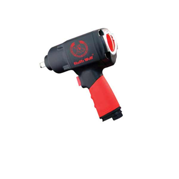 Ralli Wolf IW-1281 1/2-Inch Composite Pneumatic Impact Wrench with Twin Hammer Mechanism, 1000 FT-LB Torque Heavy-Duty Air Tool for Automotive Repair, Wheel Service and Industrial Maintenance