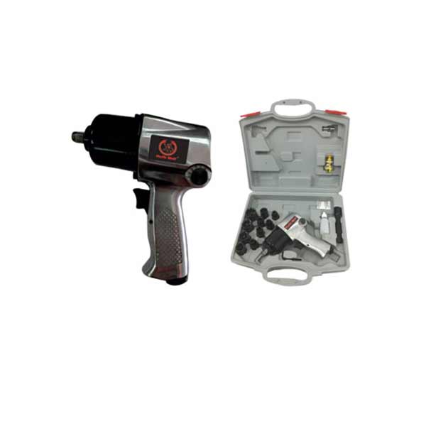 Ralli Wolf IW1700K-A 1/2-Inch Impact Wrench Kit with 600 FT-LB Torque, Sockets and Storage Case.