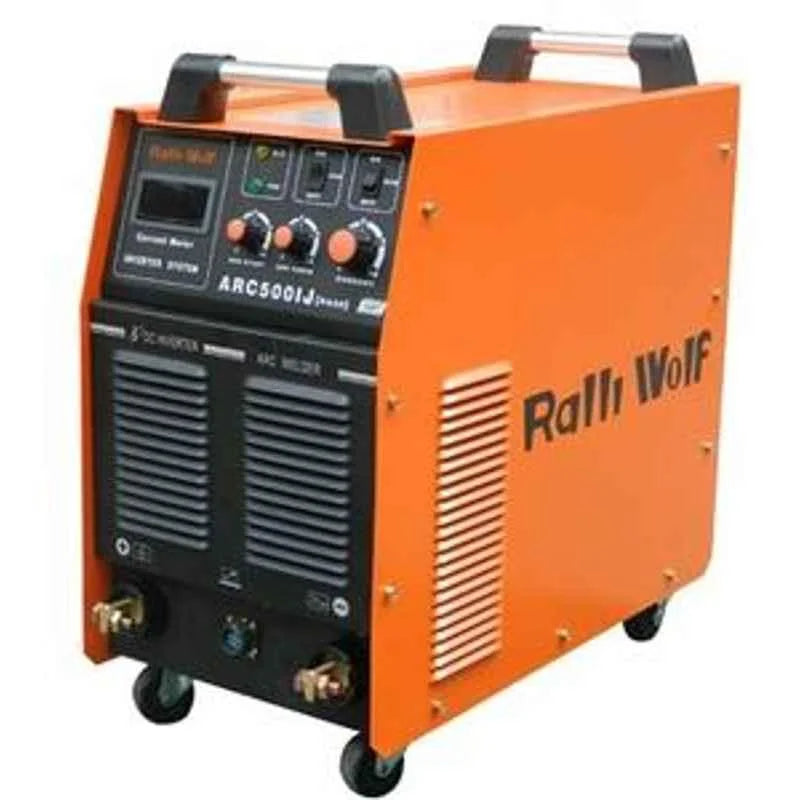 Ralli Wolf RA50 ARC 500IJ 500A IGBT inverter welding machine with 415V three-phase power supply for heavy-duty industrial welding.