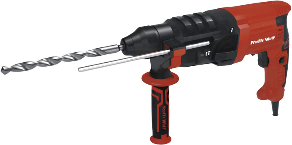Ralli Wolf RW22RH 650W Professional Rotary Hammer Drill, 22mm Drilling Capacity with Variable Speed for Concrete, Masonry, Construction and Installation Applications