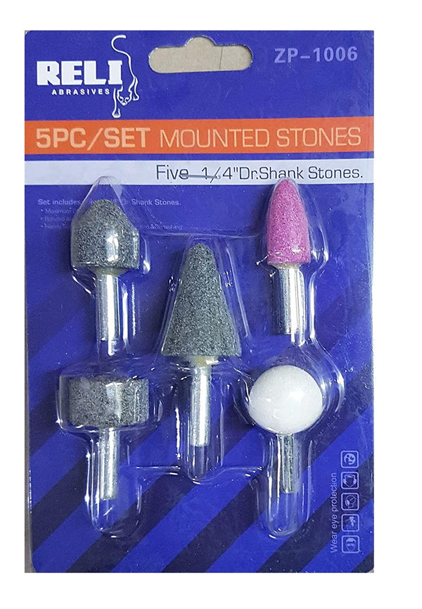 Reli 5PC Mounted Stone Set | Lion Tools Mart
