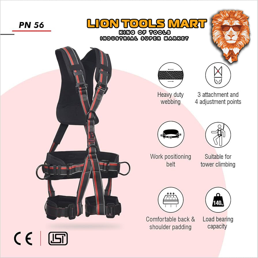 Karam Rhino Tower and Rescue Harness with 2 Adjustment & 4 Attachment Points PN56 | Body Protection