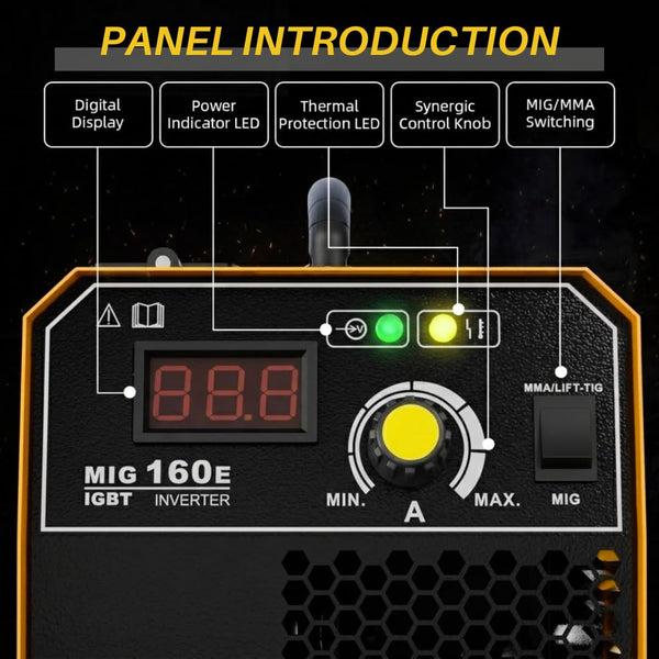 Rilon Mig/Arc 160E Single Phase 160Amps IGBT Inverter Welding Machine