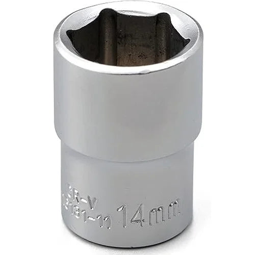 TATA 1/2 Inch Drive Hexagonal Socket | Chrome Vanadium 6 Point Socket Accessory