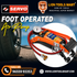 SERVO Heavy-Duty Foot Operated Air Pump with Pressure Gauge – Portable Tyre Inflator