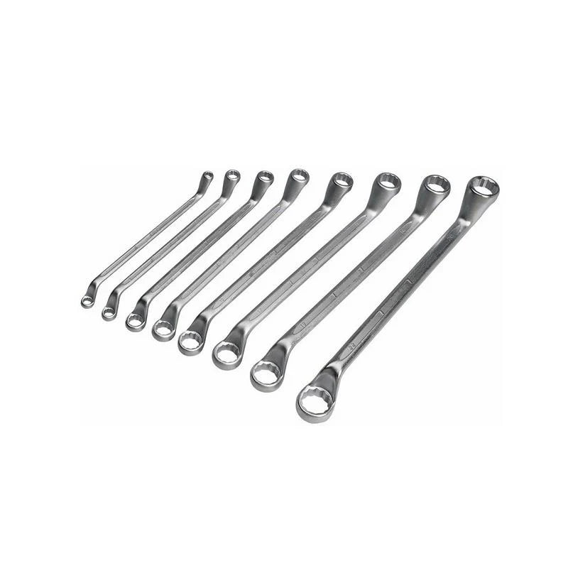 TATA SMRI513 8 Pcs Matt Ring Spanner Set | Chrome Matt Finish Double Ring Spanner Set | Professional Wrench Set
