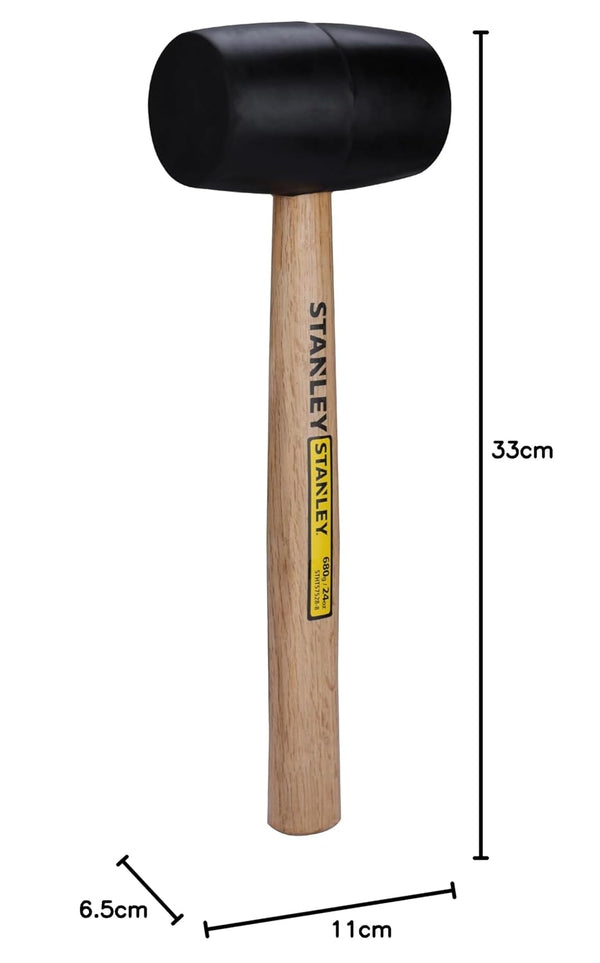 Stanley, Stanley STHT57528-8, Stanley Rubber Mallet, 680Gms Rubber Mallet, 24 Oz Rubber Mallet, Soft Face Hammer, Rubber Hammer, Wood Handle Mallet, Tile Installation Hammer, Woodworking Mallet, Flooring Mallet, Automotive Rubber Hammer, Furniture Assembly Tools, Construction Hand Tools, Industrial Maintenance Tools, Professional Rubber Mallet, Stanley Hand Tools, Non Marring Hammer, Lion Tools Mart