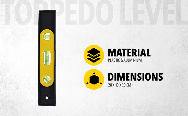 Stanley, Stanley STHT42264-812, Stanley Torpedo Level, 9 Inch Torpedo Level, Plastic Magnetic Level, Magnetic Spirit Level, Bubble Level, Construction Level, Carpenter Level, Plumbing Level, Electrical Level, HVAC Level, Magnetic Measuring Tool, Leveling Tool, ABS Plastic Level, Professional Spirit Level, Stanley Measuring Tools, Workshop Measuring Tools, Lion Tools Mart