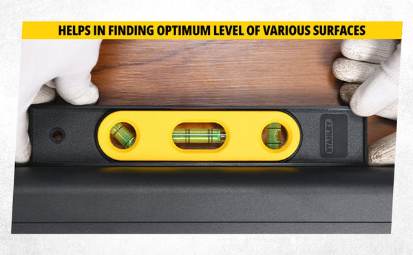 Stanley, Stanley STHT42264-812, Stanley Torpedo Level, 9 Inch Torpedo Level, Plastic Magnetic Level, Magnetic Spirit Level, Bubble Level, Construction Level, Carpenter Level, Plumbing Level, Electrical Level, HVAC Level, Magnetic Measuring Tool, Leveling Tool, ABS Plastic Level, Professional Spirit Level, Stanley Measuring Tools, Workshop Measuring Tools, Lion Tools Mart