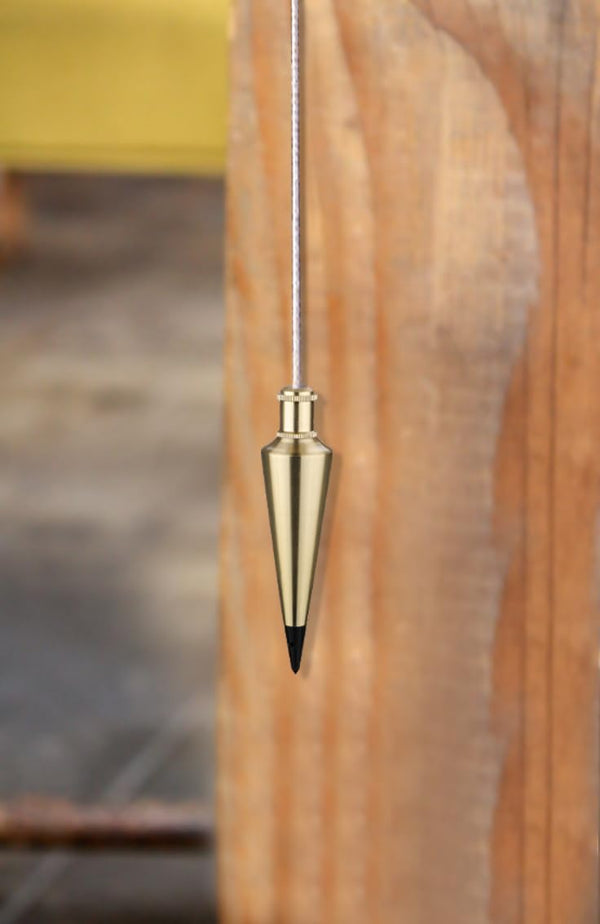 Stanley Plumb Bob, Stanley 0-47-973, Stanley Architect Plumb Bob, 225g Plumb Bob, 8oz Plumb Bob, Brass Plumb Bob, Architect Plumb Bob, Construction Plumb Bob, Masonry Plumb Bob, Vertical Alignment Tool, Surveying Tool, Layout Tool