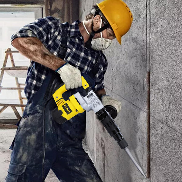 Stanley, Stanley STHM5KH, STHM5KH, 5Kg Demolition Hammer, 5Kg Chipping Hammer, Demolition Hammer, Hex Chipping Hammer, 1010W Demolition Hammer, 17mm Hex Hammer, Chisel Hammer, Percussion Hammer, Concrete Demolition Hammer, Concrete Chipping Hammer, Masonry Chipping Hammer, Brick Chipping Hammer, Construction Demolition Hammer, Surface Preparation Hammer, Heavy Duty Chipping Hammer, Anti Vibration Demolition Hammer, Construction Power Tool, Masonry Power Tool, Concrete Breaking Machine, Demolition Power Tool