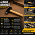 AS 3 LB Sledge Hammer with 305mm Ash Wood Handle AS-154 | Heavy Duty Club Hammer for Construction & Demolition
