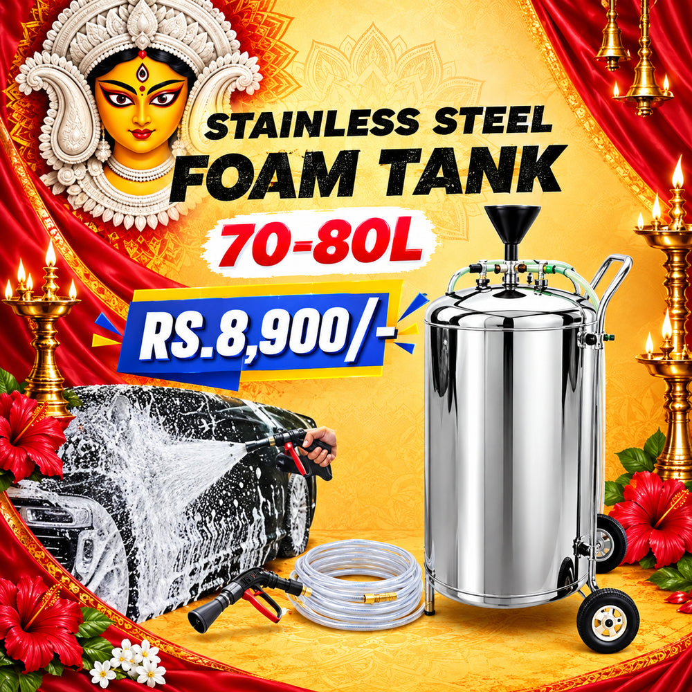 Stainless Steel Foam Tank 70–80L for Car Washing