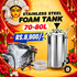 Stainless Steel Foam Tank 70–80L for Car Washing