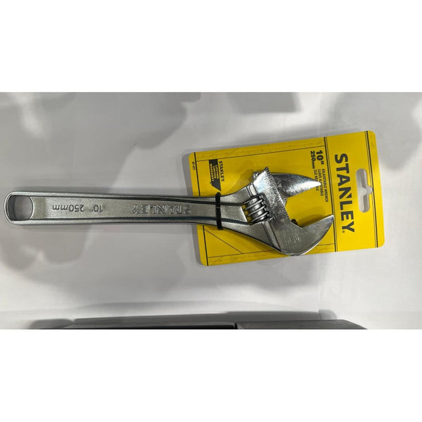 Stanley 87-471, Stanley Adjustable Wrench, Stanley Adjustable Spanner, 10 Inch Adjustable Wrench, 250mm Adjustable Wrench, Chrome Plated Adjustable Wrench, Chrome Vanadium Adjustable Spanner, Forged Adjustable Wrench, Professional Adjustable Spanner, Mechanic Hand Tools, Plumbing Tools, Workshop Tools, Garage Tools, Industrial Maintenance Tools, Engineering Hand Tools, Construction Tools, Heavy Duty Adjustable Wrench, Laser Etched Jaw Scale, Stanley Professional Tools, Lion Tools Mart