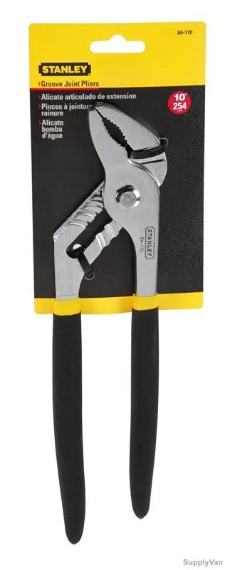 Stanley Water Pump Plier, Stanley 84-110, 10 Inch Water Pump Plier, Groove Joint Plier, 51mm Jaw Plier, Adjustable Plier, Plumbing Plier, Pipe Gripping Plier, Automotive Plier, Workshop Tools