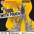 Stanley 12-in-1 Multi-Tool with Nylon Pouch (Model 1-84-519) | Stainless Steel Folding Multi-Function Tool