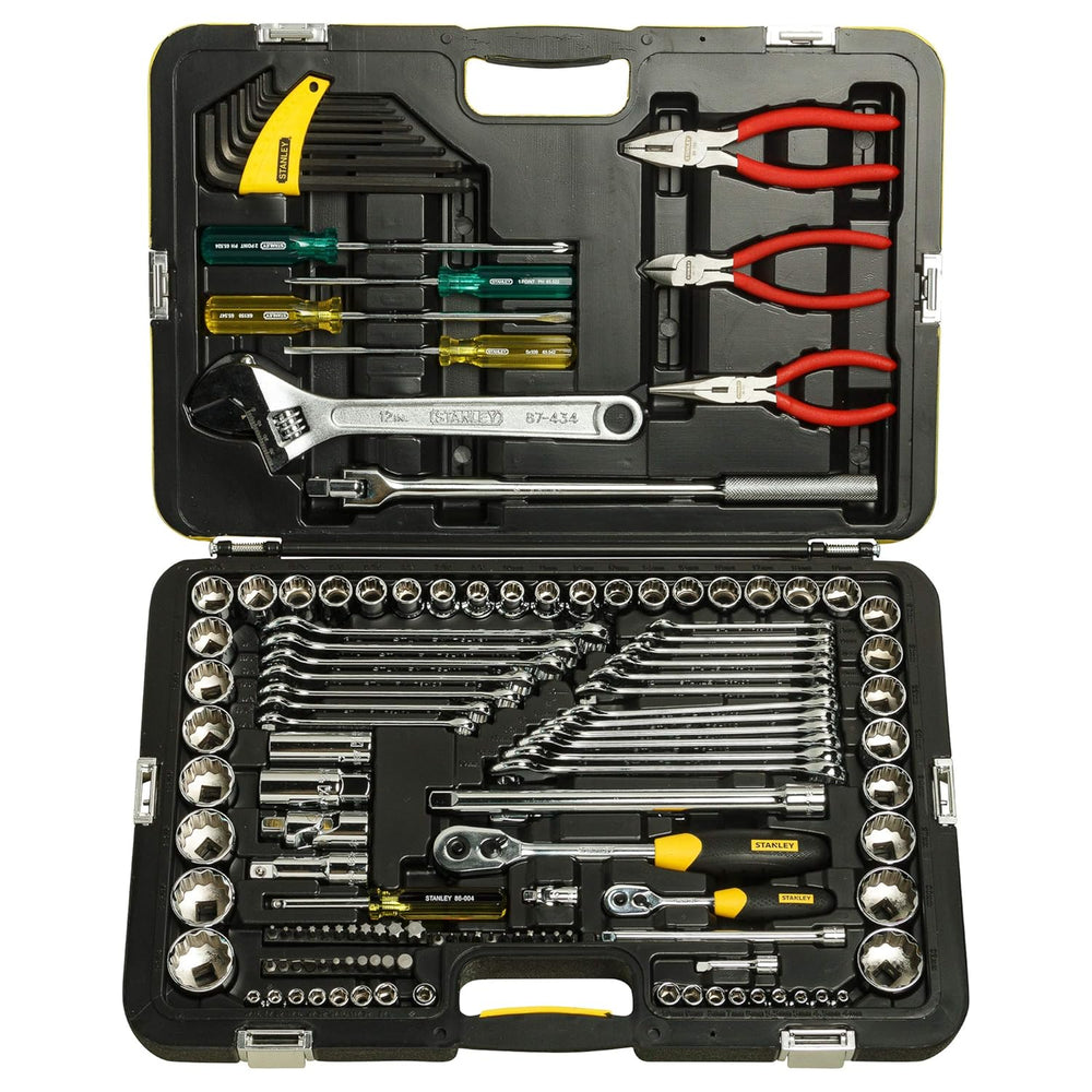 Stanley 132 Pcs Metric & A/F Tool Kit 99-059 | Automotive, Mechanical, Industrial Maintenance & Workshop Applications