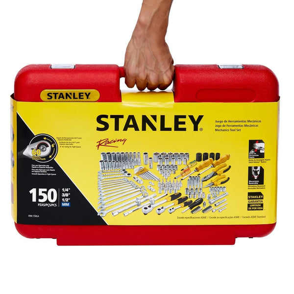 Stanley 150 Pcs Racing Mech Tools Set R99-150LA | Automotive Repair, Workshop, Garage & Industrial Maintenance Applications