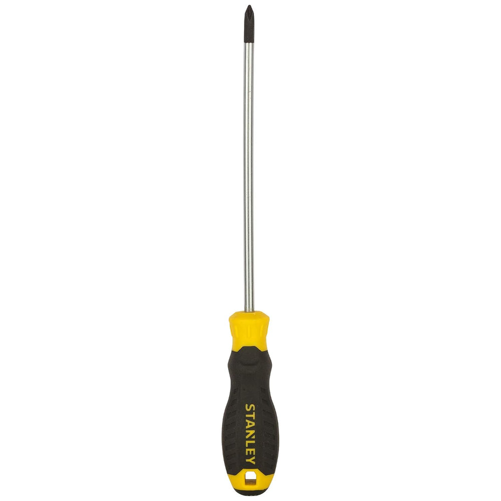 Stanley PH1 x 150mm Cushion Grip Screwdriver STMT60806-8 | Magnetic Phillips Head Chrome Plated Screwdriver for Workshop, Automotive & General Applications