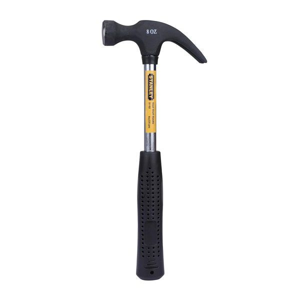 Stanley 220gm (8Inch) Claw Hammer Steel Shaft 51-152 | Carpentry, Woodworking, Construction, DIY & Maintenance Applications