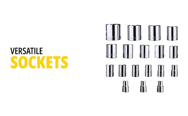 Stanley, Stanley STMT72795-8, Stanley Socket Set, 24Pcs Socket Set, 1/2 Inch Socket Set, 6 Point Socket Set, Square Drive Socket Set, Chrome Vanadium Socket Set, Max Drive Socket, Quick Release Ratchet, Automotive Socket Set, Mechanic Tool Set, Garage Tools, Workshop Tools, Industrial Socket Set, Professional Socket Set, Stanley Hand Tools, Lion Tools Mart