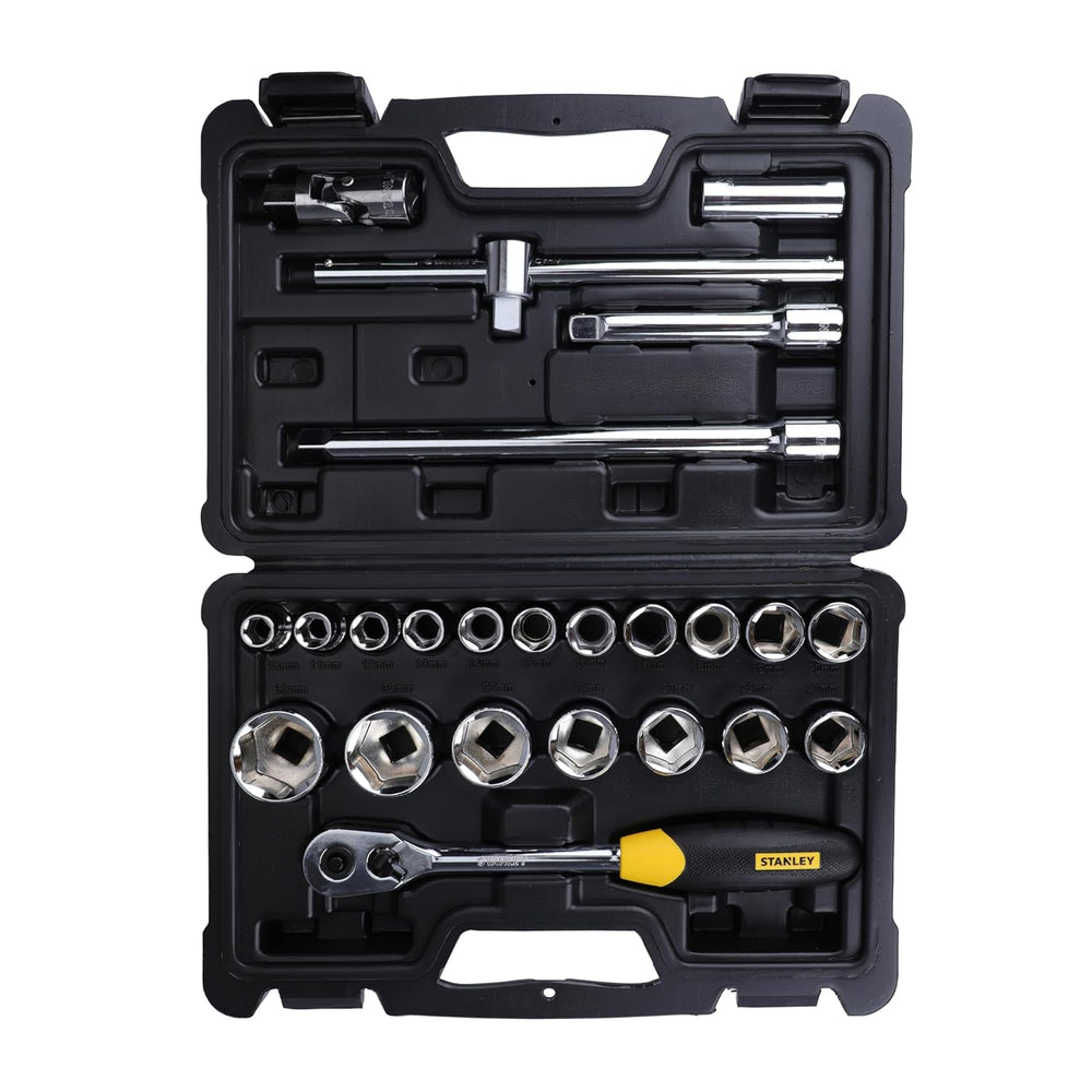 Stanley 24Pcs 1/2Inch Sq. Drive 6PT Socket Set STMT72795-8 | Automotive, Garage, Industrial, Workshop & Maintenance Applications