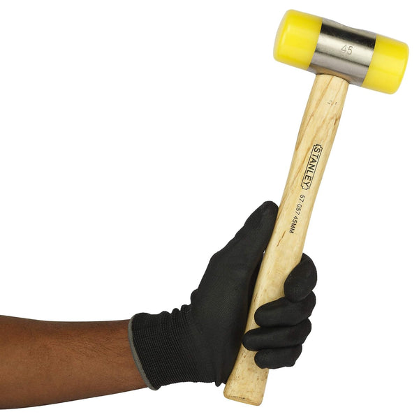 Stanley, Stanley 57-057, Stanley Soft Face Hammer, 45mm Soft Face Hammer, Soft Face Mallet, Plastic Face Hammer, Replaceable Face Hammer, Wooden Handle Hammer, Assembly Hammer, Automotive Soft Hammer, Woodworking Hammer, Machinist Hammer, Engineering Hand Tools, Non Marring Hammer, Workshop Hammer, Professional Soft Face Hammer, Stanley Hand Tools, Lion Tools Mart