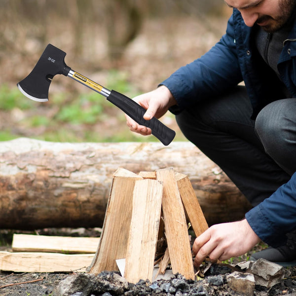Stanley, Stanley 54-105, Stanley Camp Axe, 560Gms Camp Axe, 20 Oz Camp Axe, Steel Shaft Axe, Camping Axe, Wood Cutting Axe, Bushcraft Axe, Firewood Chopping Axe, Garden Axe, Outdoor Hand Tools, Carbon Steel Axe, Landscaping Tools, Woodworking Axe, Professional Camp Axe, Stanley Hand Tools, Camping Equipment, Lion Tools Mart