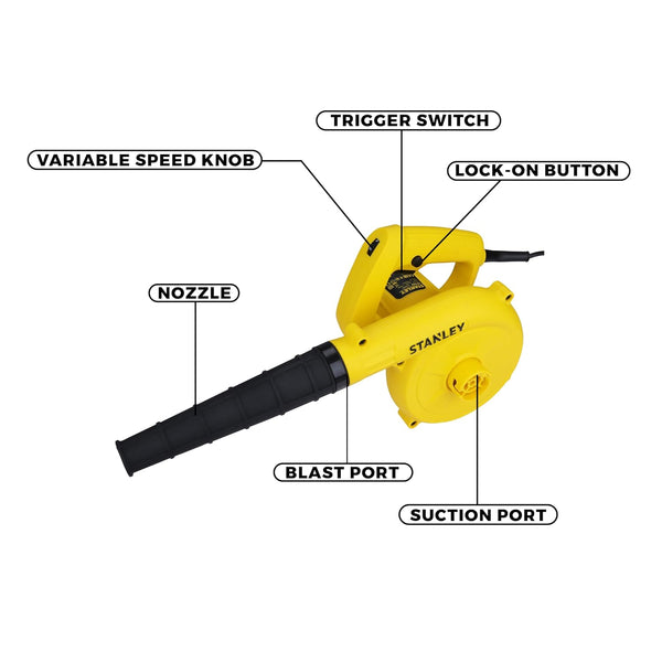 Stanley, Stanley STPT600, STPT600 Blower, Stanley Blower, 600W Blower, 600W Electric Blower, Variable Speed Blower, Electric Air Blower, Power Blower, Dust Blower, Industrial Blower, Workshop Blower, Construction Blower, Suction Blower, Blower Vacuum, Blower Machine, Dust Cleaning Blower, Sawdust Blower, Machinery Cleaning Blower, Garage Blower, House Cleaning Blower, Professional Blower, Corded Blower, Stanley Power Tools, Industrial Cleaning Tools