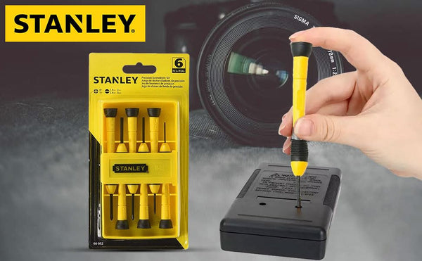 Stanley 66-052, Stanley Precision Screwdriver Set, Stanley 6Pcs Screwdriver Set, Bi-Material Precision Screwdriver, Precision Screwdriver Set, Mini Screwdriver Set, Electronics Repair Tools, Mobile Repair Screwdriver, Watch Repair Screwdriver, Eyeglass Repair Tools, Computer Repair Tools, Electrical Precision Screwdriver, Chrome Vanadium Screwdriver, Swivel Head Screwdriver, Professional Precision Tools, DIY Repair Tools, Workshop Hand Tools, Stanley Professional Tools, Precision Maintenance Tools, Lion Too