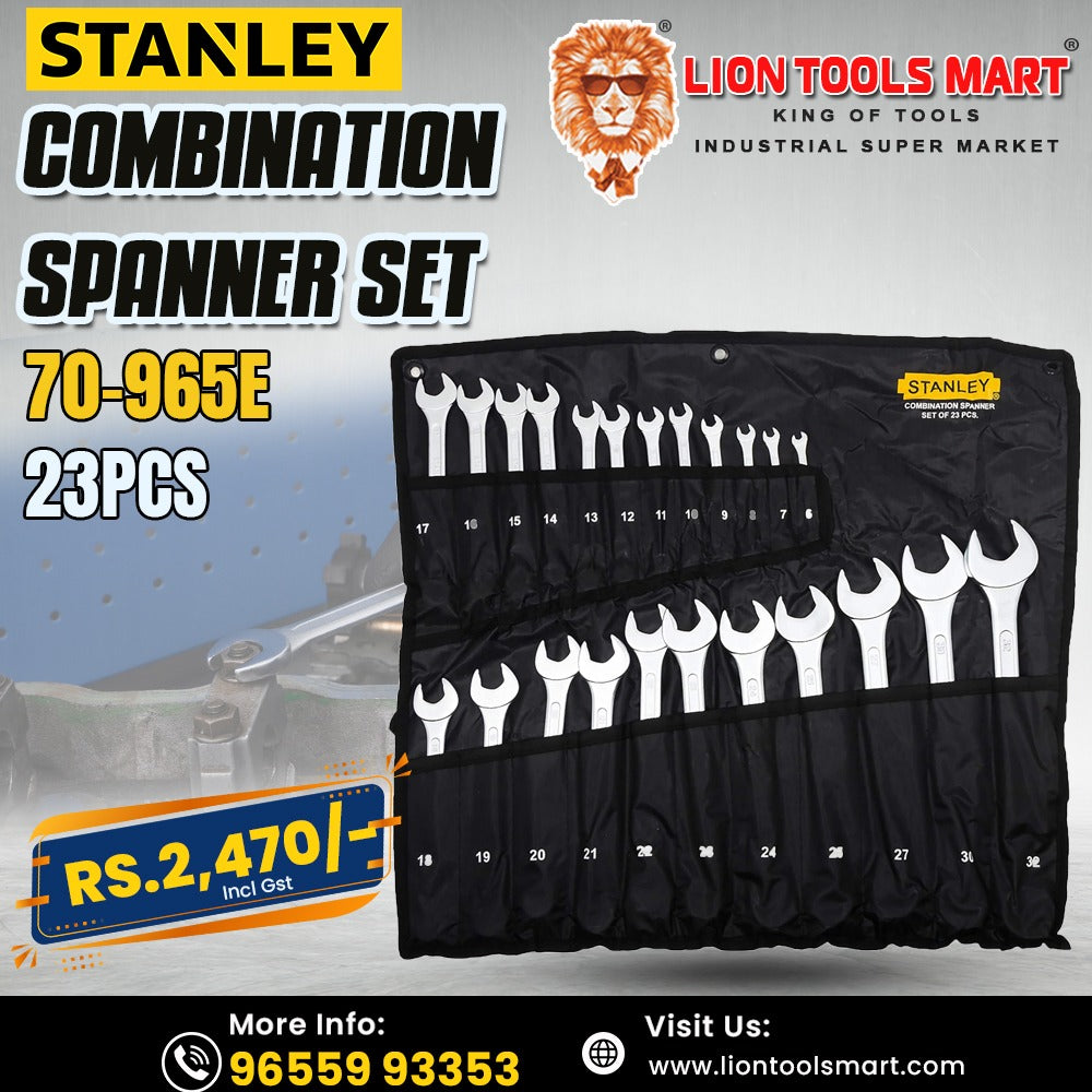 Stanley 70-965E Combination Spanner Set - 23 Pieces (6mm to 32mm)
