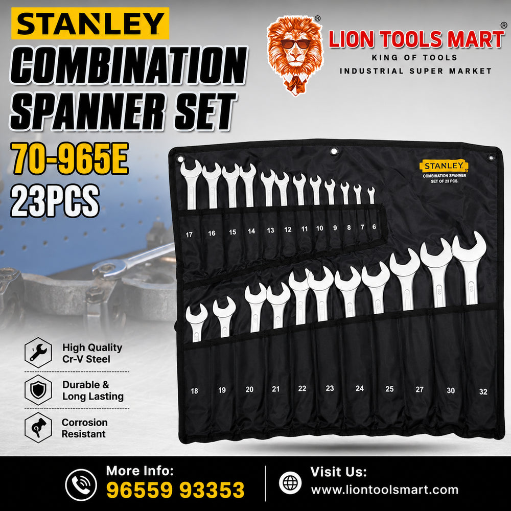 Stanley 70-965E Combination Spanner Set - 23 Pieces (6mm to 32mm)