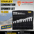 Stanley 70-965E 23-Piece Combination Spanner Set with Sizes 6mm to 32mm in black pouch - Lion Tools Mart.