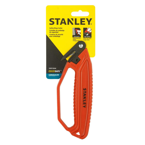 Stanley, Stanley STHT10244, Stanley Safety Wrap Cutter, 7 Inch Safety Cutter, 179mm Wrap Cutter, Packaging Cutter, Shrink Wrap Cutter, Carton Opening Tool, Warehouse Safety Knife, Industrial Safety Cutter, Tape Splitter, Plastic Wrap Cutter, Logistics Tools, Packaging Hand Tools, Replaceable Blade Cutter, Professional Safety Knife, Stanley Cutting Tools, Warehouse Cutting Tool, Lion Tools Mart